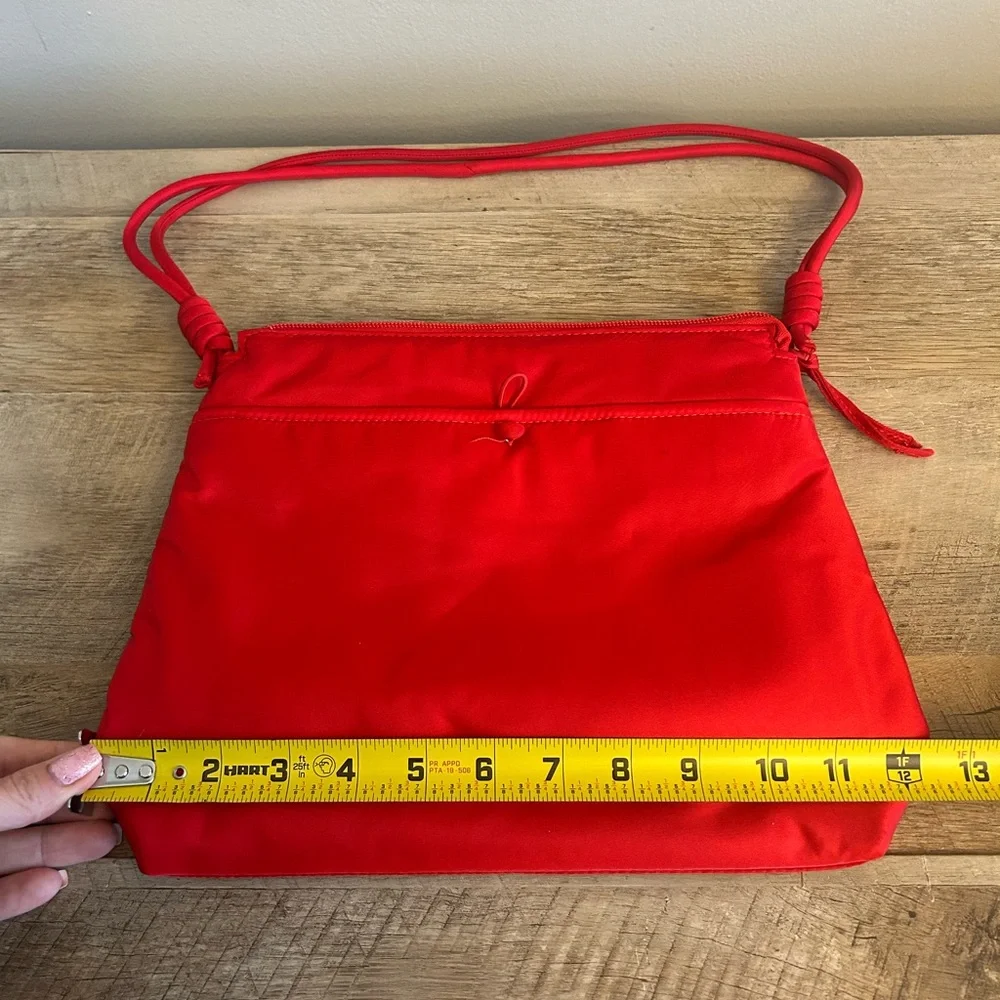Vera Bradley Shoulder Bag Crimson Red Purse Bag Y2K Adjustable Strap - Picture 10 of 13